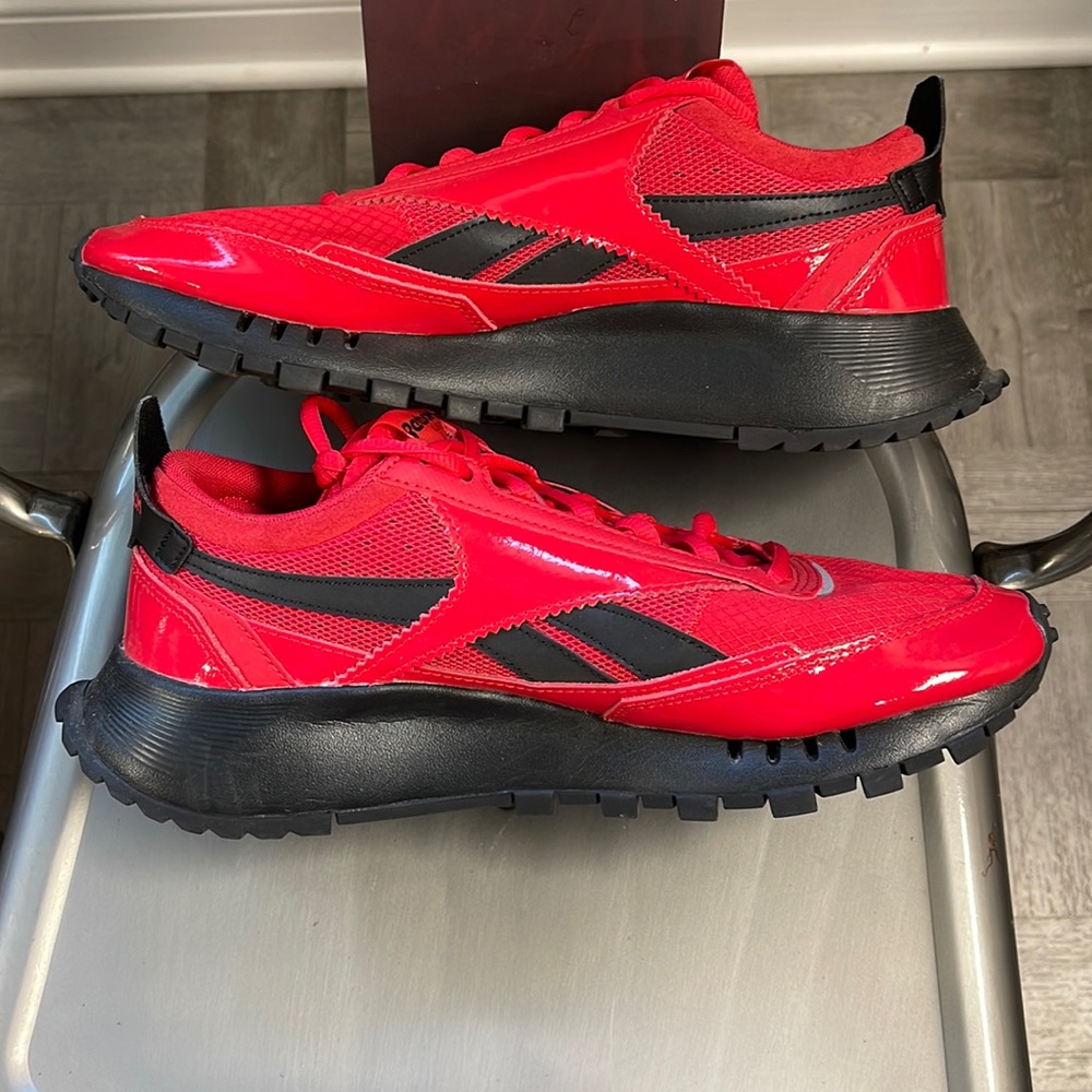 Reebok Classic Leather Legacy "Street Sleigh" GZ2752 RED/ BLACK MEN SHOES size 9